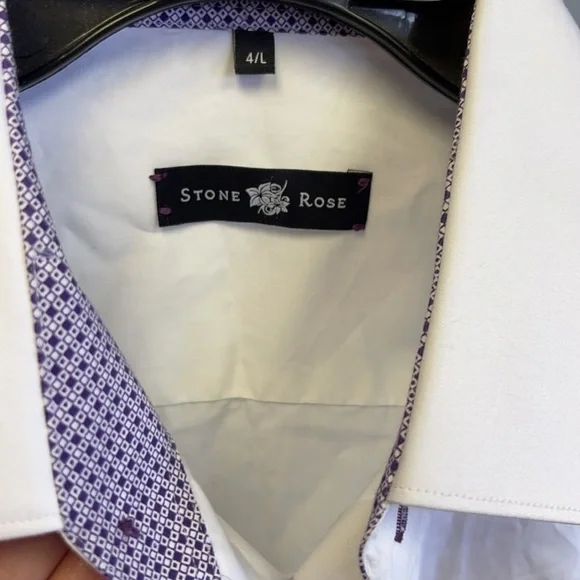 B1123-30 Stone Rose Button Down